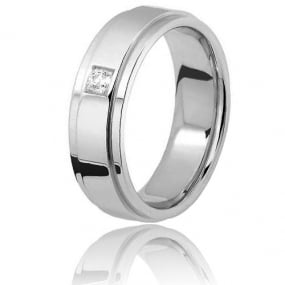 Alliance diamant SALERNO 0.08ct en or blanc Or Blanc - 0.07 ct - Cordlie - 80090008G