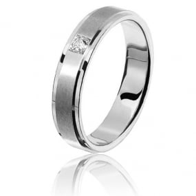 Alliance diamant Sanremo 0.05ct 5 mm Platine 950 Lucia - 80100005PT
