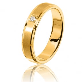 Alliance diamant Sanremo 0.05ct en or jaune Or Jaune - 0.05 ct - Alissa - 80100005J