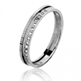 Alliance diamants 0.10 ct en Or Blanc et diamants 3.2 mm 6 Amanda - 7BEV201WD 
