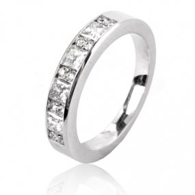 Alliance diamants 0.56 ct en Or Blanc  -  - Romane