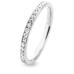 Alliance Diamants Prestige Tour complet serti Rail 0.5 ct en Platine 950 -  - Kathleen
