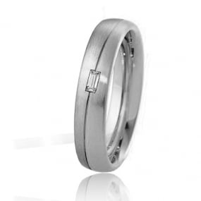 Alliance Inspiration 4.5 mm 4.5 mm Platine 950 diamant Ondine - 04149PT
