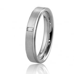 Alliance Inspiration 4 mm 4 mm Platine 950 diamant Sabrina - 04147PT
