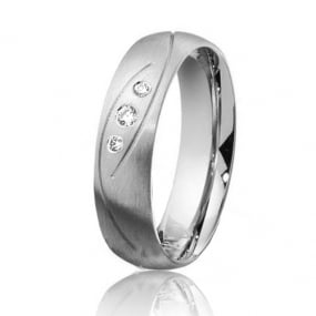 Alliance Inspiration 5.5 mm 5.5 mm Or Blanc diamant Erica - 04131
