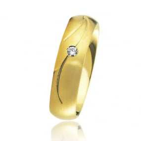 Alliance Inspiration 5.5 mm 5.5 mm Or Jaune diamant Rose - 04117
