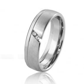 Alliance Inspiration 5.5 mm 5.5 mm Platine 950 diamant Elodie - 04163PT
