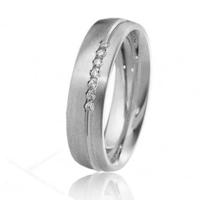 Alliance Inspiration 5.5 mm 5.5 mm Platine 950 diamant Love - 04157PT
