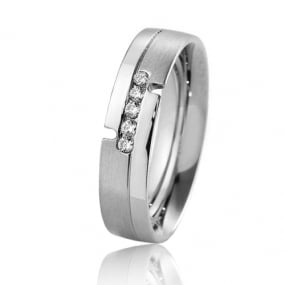 Alliance Inspiration 5 mm 5 mm Platine 950 diamant Chlo - 04125PT
