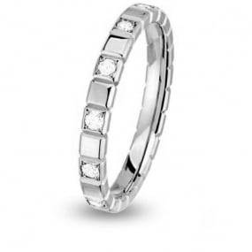 Alliance Nikki beach demi tour diamant Or Blanc - 0.12 ct - Audrey - 1523.0012G