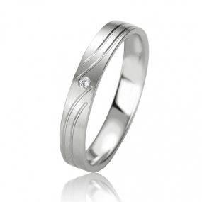 Alliance Slimline 3.5 mm 3.5 mm Or Blanc diamant - Magnificence - 07123
