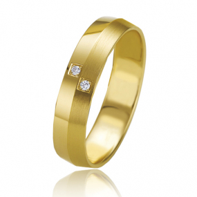 Alliance Slimline 4.5 mm 4.5 mm Or Jaune diamant - Analle - 07137
