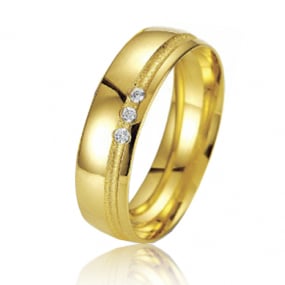 Alliance SMARTLINE 5.5 mm Or Jaune diamant Roxanne - 07023
