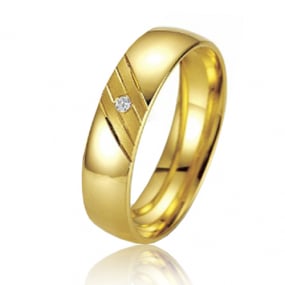 Alliance SMARTLINE 5 mm Or Jaune diamant Loane - 07015
