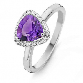 Bague Amthyste et Diamants One More - Etna 0.11 ct  - Etna 055144BA 
