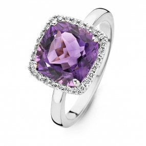 Bague Amthyste et Diamants One More - Etna 0.22 ct  - Etna 053926BA 
