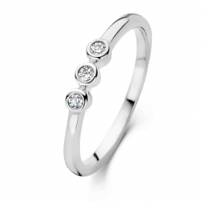 Bague argent avec oxyde de zirconium - Naiomy Silver - Lalia