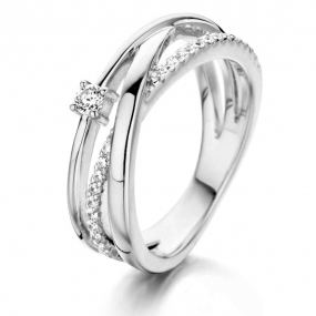 Bague Argent sertie de Zirconium - Naiomy - Anastasia