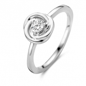 Bague Argent sertie de zirconium - Naiomy - Katarina