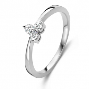 Bague Argent sertie de zirconium - Naiomy - Milles clats