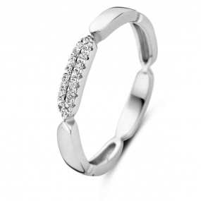 Bague Argent sertie de zirconium - Naiomy - Saki