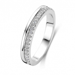 Bague argent sertie de Zirconium  - Naiomy Silver - Alana