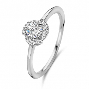 Bague argent sertie de zirconium - Naiomy Silver - Aria