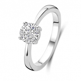 Bague argent sertie de Zirconium  - Naiomy Silver - Chrystel