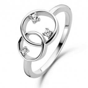 Bague Argent sertie de zirconium - Naiomy Silver - Femme - Erina - B1G01