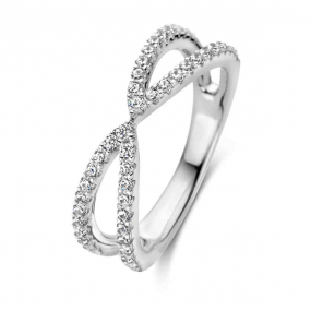 Bague argent sertie de Zirconium - Naiomy Silver - Hannah