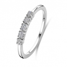 Bague argent sertie de Zirconium  - Naiomy Silver - Orianna