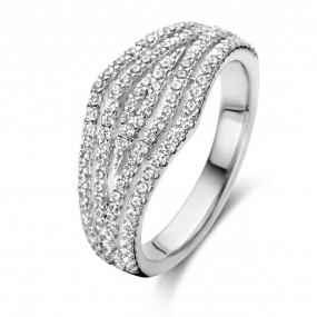 Bague argent sertie de Zirconium - Naiomy Silver - Oxana