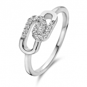 Bague argent sertie oxyde de zirconium - Naiomy Silver - Yasmine