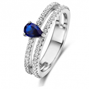 Bague Argent zirconium Naiomy  - Femme - Tiana - N3U60