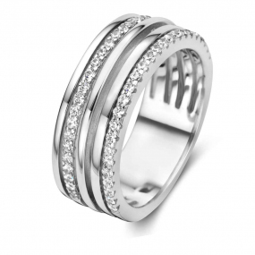 Bague Argent Zirconium - Naiomy Silver - tincelante