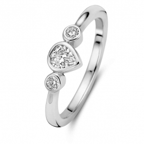 Bague Argent Zirconium - Naiomy Silver - Femme - Lucie - N3Y57