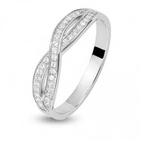 Bague avec diamant 0.19 ct Kristina - 42084