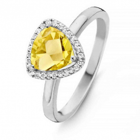 Bague Citrine et Diamants One More - Etna 0.11 ct  - Etna 055144JA 
