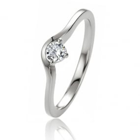 Bague de fianaille en diamant 0.10 ct Neptune - 41-05299