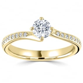 Bague de Fianailles Accompagne Bora Bora 0.25 ct - R1-137C