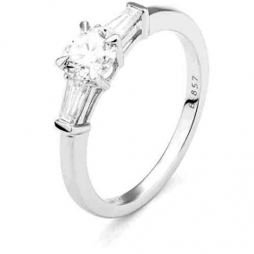 Bague de Fianailles Accompagne  Naoki 0.19 ct - R8163