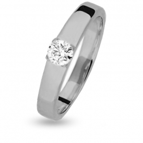 Bague de fiancailles diamant 0,23 carat en Or Blanc diamant de 0.23 ct - Kariane