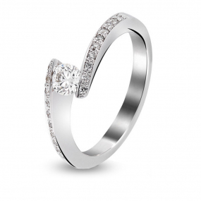 Bague de fiancailles diamant Kyana 0.15 ct - 4S139