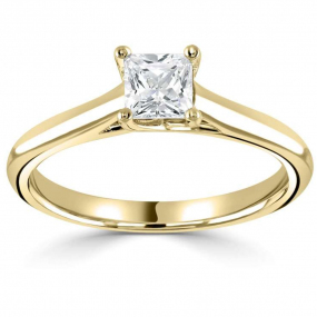 Bague de fianailles Princesse 0.25 ct Halia - R1-1166