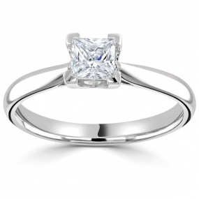 Bague de fianailles Princesse 0.30 ct Amlia - R1-2177