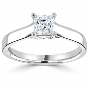 Bague de fianailles Princesse 0.50 ct Tahuata - R1-136