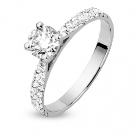 Bague de mariage 0.72 ct Mlodie 0.40 ct - 4S236-0.40