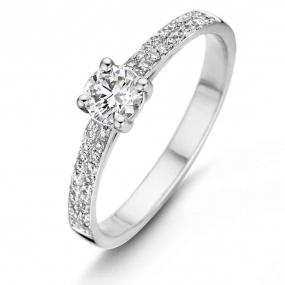 Bague Diamant accompagne B*Diamond 0.33 carat en Or Blanc  - 91CJ45A-