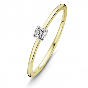 Bague Diamant B*Diamond 0.10 carat en Or Jaune  - 91CA30A