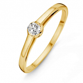 Bague Diamant B*Diamond 0.14 carat en Or Jaune  - 91FE34A-